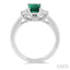 Emerald Shape Gemstone & Diamond Ring