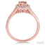 Oval Shape Gemstone & Halo Diamond Ring