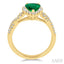 Pear Shape Gemstone & Halo Diamond Ring