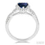 Pear Shape Gemstone & Halo Diamond Ring
