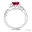 Pear Shape Gemstone & Halo Diamond Ring