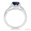 Pear Shape Gemstone & Halo Diamond Ring