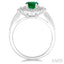 Oval Shape Gemstone & Halo Diamond Ring