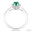 Oval Shape Gemstone & Halo Diamond Ring