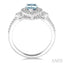 Pear Shape Gemstone & Halo Diamond Ring