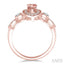Pear Shape Gemstone & Halo Diamond Ring