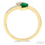 Pear Shape Gemstone & Diamond Ring
