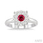 Round Shape Lovebright Gemstone & Diamond Ring