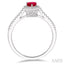 Pear Shape Gemstone & Halo Diamond Ring