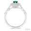 Pear Shape Gemstone & Halo Diamond Ring