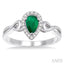 Pear Shape Gemstone & Halo Diamond Ring