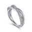 Sterling Silver White Sapphire Fashion Ring