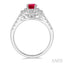 Oval Shape Gemstone & Halo Diamond Ring