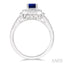 Emerald Shape Gemstone & Halo Diamond Ring