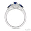 Oval & Pear Shape Gemstone & Halo Diamond Ring