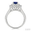 Oval Shape Gemstone & Halo Diamond Ring