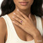 Pear Shape Gemstone & Halo Diamond Ring