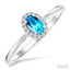 Oval Shape Gemstone & Halo Diamond Ring