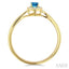 Oval Shape Gemstone & Halo Diamond Ring
