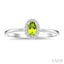 Oval Shape Gemstone & Halo Diamond Ring