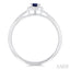 Round Shape Gemstone & Halo Diamond Ring