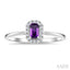Emerald Shape Gemstone & Halo Diamond Ring