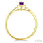 Oval Shape Gemstone & Halo Diamond Ring