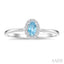 Oval Shape Gemstone & Halo Diamond Ring