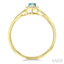 Pear Shape Gemstone & Halo Diamond Ring