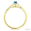 Oval Shape Gemstone & Halo Diamond Ring