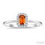 Emerald Shape Gemstone & Halo Diamond Ring