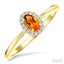 Oval Shape Gemstone & Halo Diamond Ring