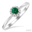 Round Shape Gemstone & Halo Diamond Ring