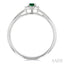 Round Shape Gemstone & Halo Diamond Ring