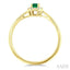 Emerald Shape Gemstone & Halo Diamond Ring