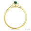 Oval Shape Gemstone & Halo Diamond Ring