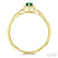 Pear Shape Gemstone & Halo Diamond Ring