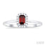 Emerald Shape Gemstone & Halo Diamond Ring