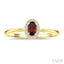 Oval Shape Gemstone & Halo Diamond Ring