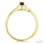 Oval Shape Gemstone & Halo Diamond Ring