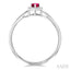 Pear Shape Gemstone & Halo Diamond Ring