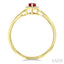 Pear Shape Gemstone & Halo Diamond Ring