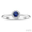 Round Shape Gemstone & Halo Diamond Ring