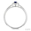 Round Shape Gemstone & Halo Diamond Ring