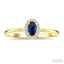 Oval Shape Gemstone & Halo Diamond Ring