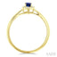 Oval Shape Gemstone & Halo Diamond Ring