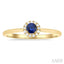 Round Shape Gemstone & Halo Diamond Ring