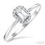 Emerald Shape Gemstone & Halo Diamond Ring