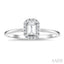 Emerald Shape Gemstone & Halo Diamond Ring
