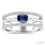 Emerald Shape East-West Gemstone & Diamond Ring